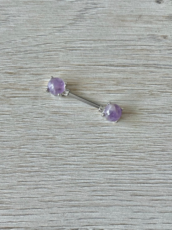 Crystal on sale nipple rings