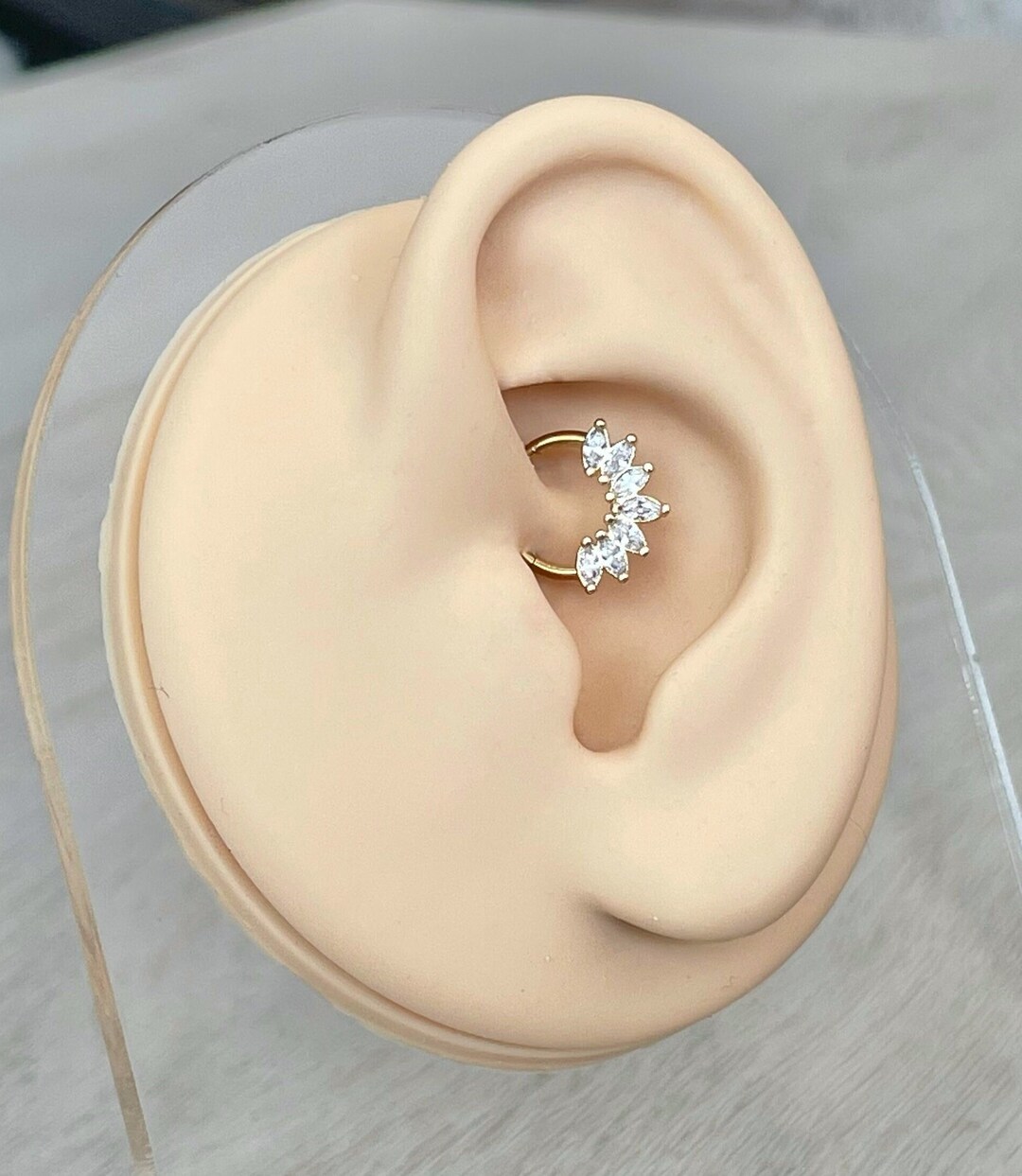 Gold Sunburst Daith Jewelry 16G Cute Daith Earring Clicker Daith