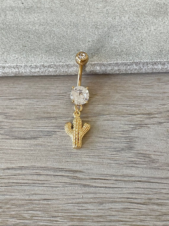 Cactus belly deals button ring