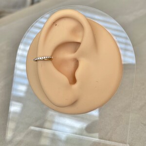 Boucle D'Oreille Helix En Acier Chirurgical 16G - Forme V Orbital Pour Conch, Tragus, Rook, Daith - Or/Argent Avec CZ