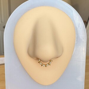 Designfy 14k Gold 16G 20G 8mm/10mm Septum Rings For Women