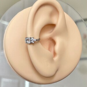 16G Gold Helix Piercing Titanium Cute Conch Orbital Earring Piercing Cartilage Opal Helix Earring Hoop Cool Edgy Earrings Conch Ring Jewelry