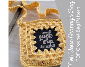 Not Your Granny's Bag Lined Crochet Bag Pattern/Advanced Beginner/***PDF Download Only***