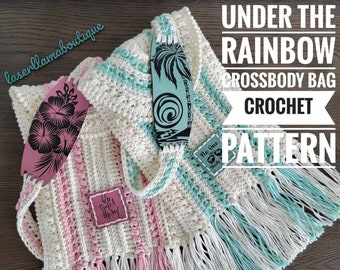 Under the Rainbow Crossbody Crochet Bag Pattern***PDF Only***Instant Digital Download/Crochet Bag/Summer Bag/Intermediate Pattern