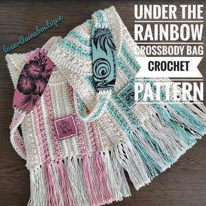 Under the Rainbow Crossbody Crochet Bag Pattern***PDF Only***Instant Digital Download/Crochet Bag/Summer Bag/Intermediate Pattern