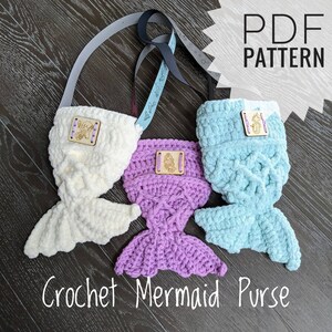 Crochet mermaid purse cheap