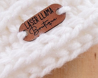 Baby Llama Tags~Customizable~18 colors~Labels for amigurumi~clothing~baby items~tiny tags for handmade items~1" x .4"~sew on custom labels