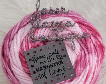 Gangster of Love/Vegan Faux Leather/2 sizes/15 Color Options/Love Tags for Handmade items/Crochet/Knit/Sew/Free Shipping