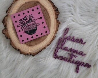 Send Noods Funny Valentine Patches/Vegan Faux Leather/4designs/2 sizes/15 Color Options/Love Tags for Handmade items/Crochet/Knit/Sew