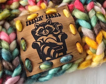 Feelin' Feral Faux Leather Patches: Crochet and Knit Sew On Accessory