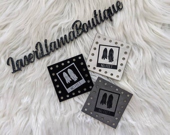 Ghost Photo/Beetlejuice Patch for Handmade crafts/Crochet, Knit or Sew On Tags/Halloween Labels for Beanies, Cozies, Blankets, Baskets