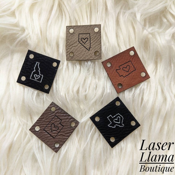 Customizable Faux Leather Labels Etsy
