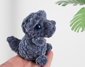 Sexy Rexy No Sew T-rex Crochet Amigurumi Pattern ~ PDF Download ~Advanced Beginner/Intermediate  Level ~ Car Charm to Plushy Size ~ Dino