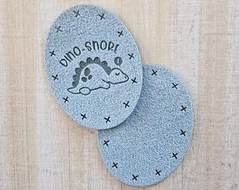 Dino Cuddler Paw Patches ~ Dino Snore ~ Dinosaur Feet ~ Washable Microsuede Feet Patches ~ Crochet in Lovey Paw Pads
