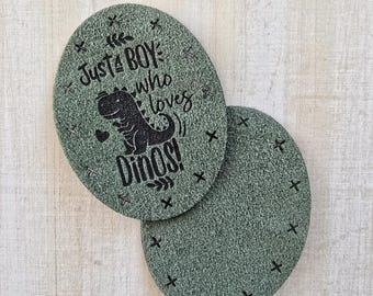 Dino Cuddler Paw Patches ~ Just a Boy Who Loves Dinos ~ T-Rex Dinosaur Feet ~ Washable Microsuede ~ Dino Lovey ~ Crochet in Lovey Paw Pads