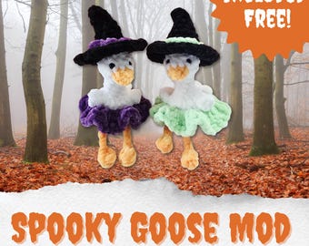Crochet Goose Keychain Pattern – Ryan the Gosling, Car Charm (PDF Pattern)