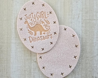Dino Cuddler Paw Patches ~ Just a Girl Who Loves Dinos ~ Brontosaur Dinosaur Feet ~ Washable Microsuede ~ Crochet in Lovey Paw Pads