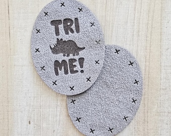 Dino Cuddler Paw Patches ~ Tri Me ~ Triceratops Feet ~ Washable Microsuede ~ Dino Lovey~ Crochet in Lovey Paw Pads