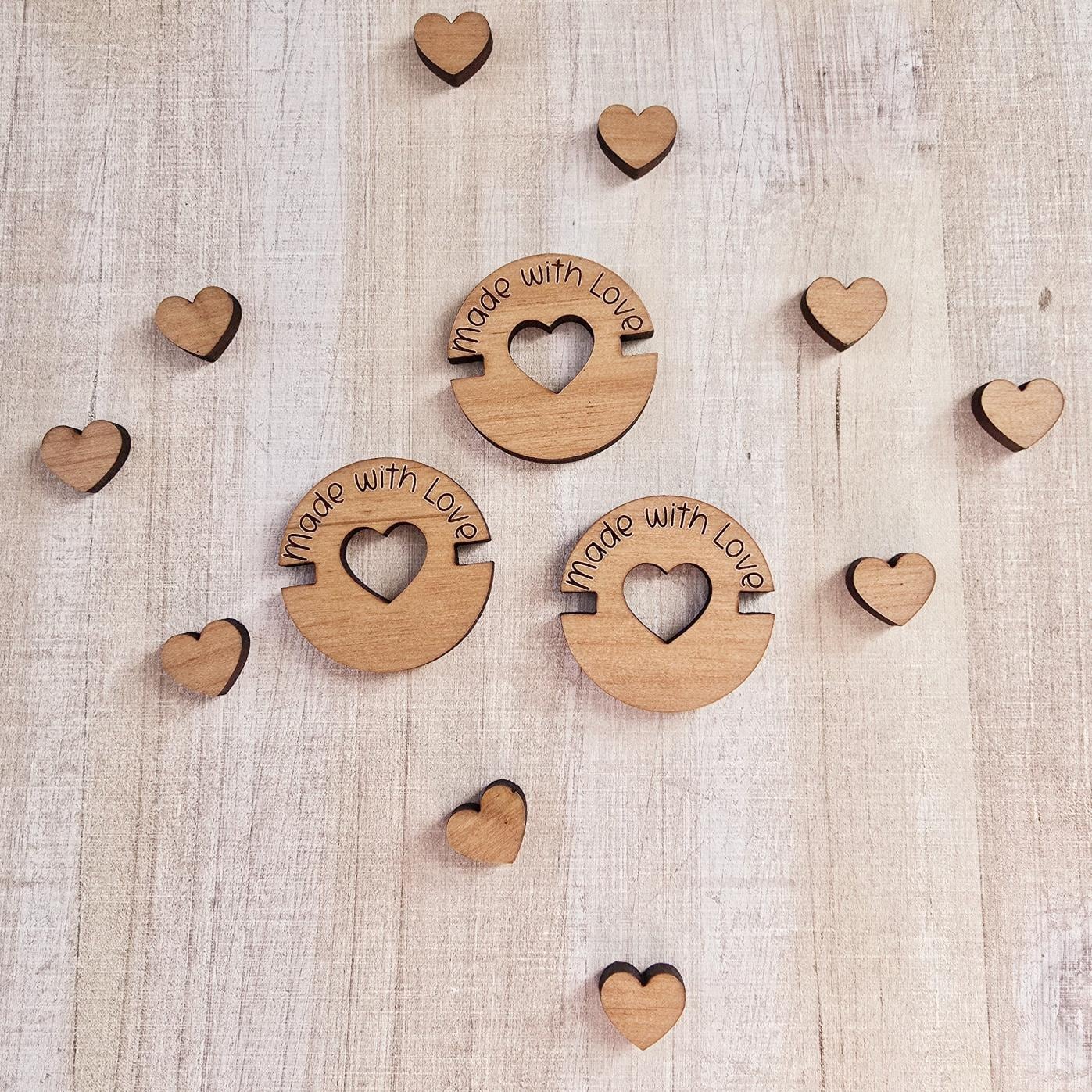 Made With Love/heart Faux Fur Pom Attachment Buttons/works