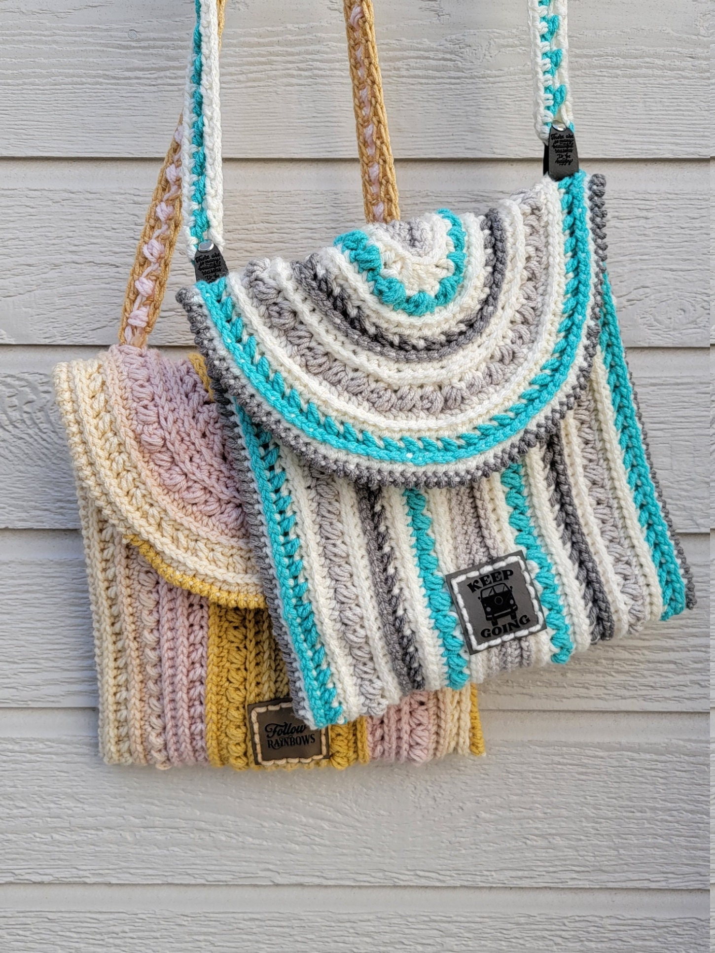 Under the Rainbow Crossbody Crochet Bag Patternpdf - Etsy