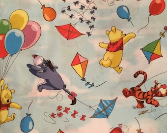 Pooh Balloon Friends fabric,Winnie the Pooh, Springs Creative fabric, Tigger, Eeyore, 100% cotton fabric,quilting,SOLD by the 1/2 YARD piece