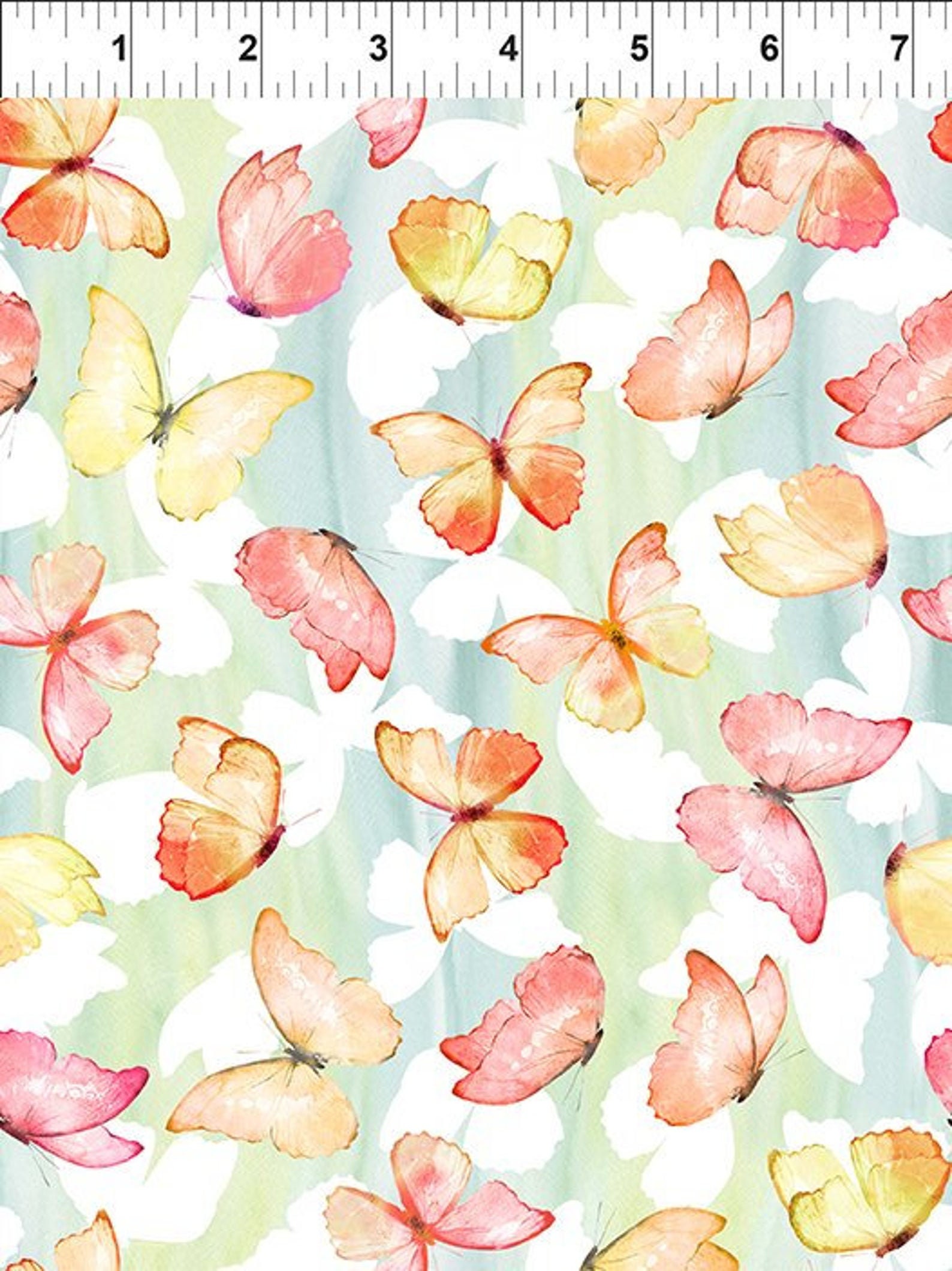 Butterfly fabric In the Beginning Patricia fabric Beautiful Etsy