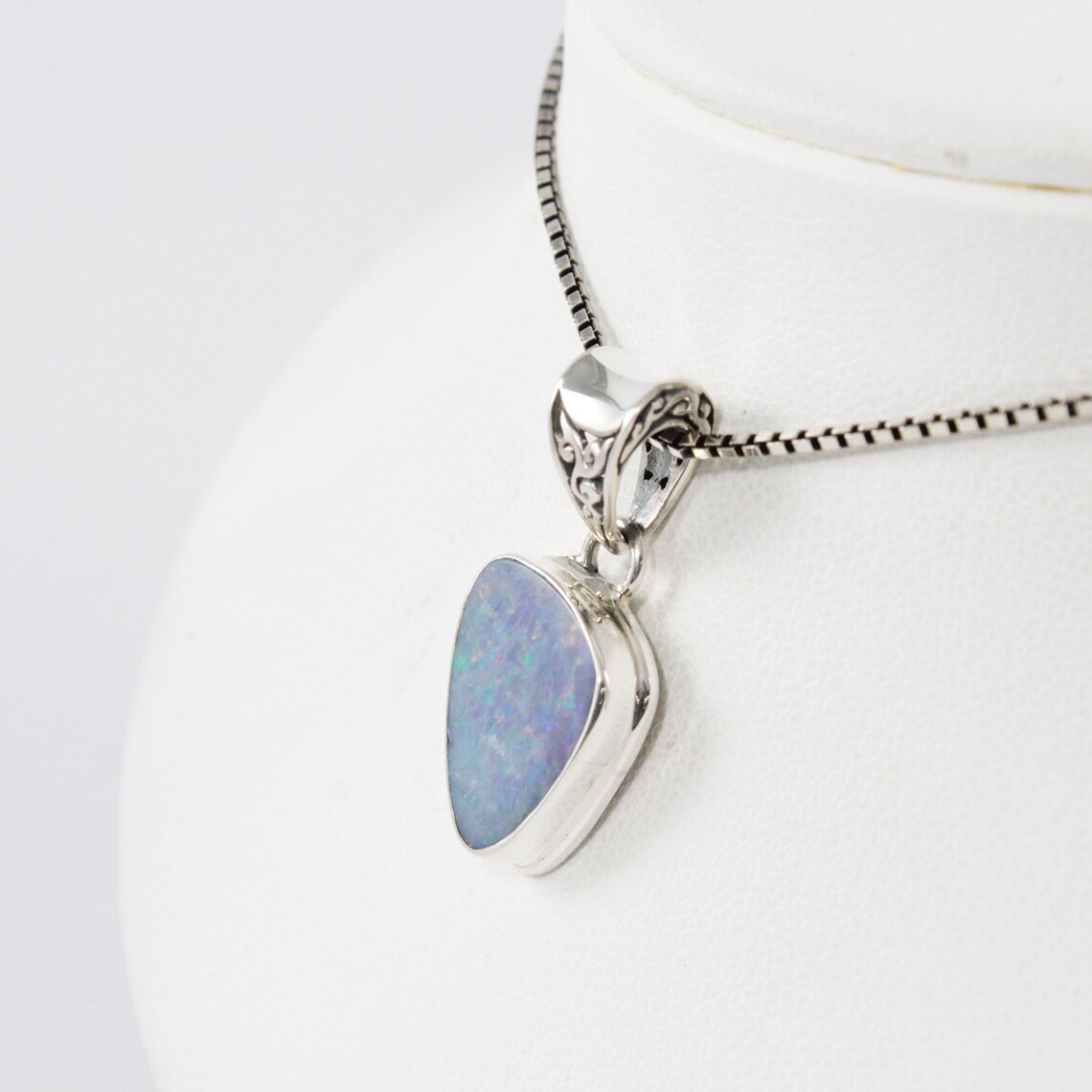 Genuine Australian fire Opal pendant set in 925 sterling Etsy