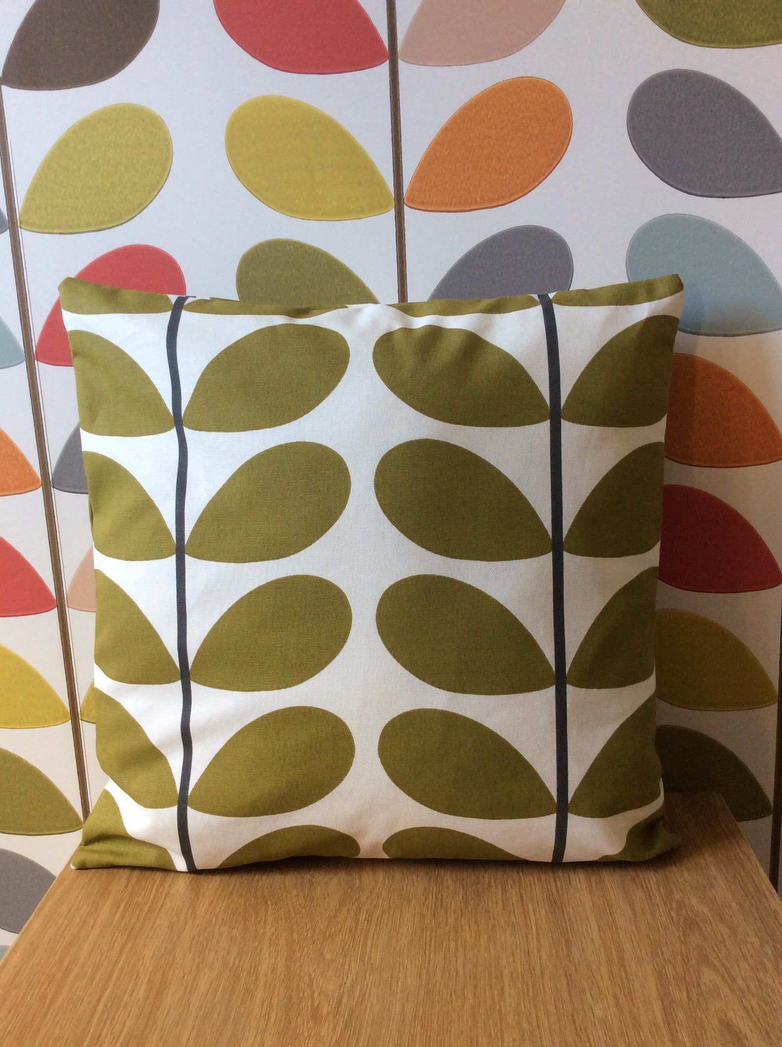 Orla Kiely Cushion Two Colour Stem Double Sided Etsy
