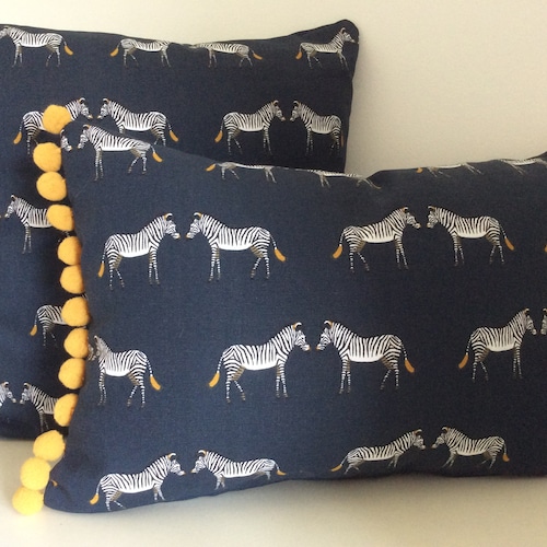 Sophie Allport 'peacocks' Fabric Handmade Cushion Etsy UK