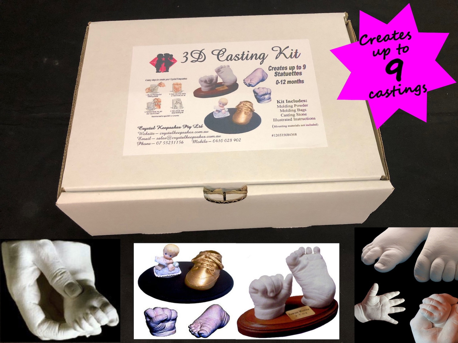 Baby Hand/foot Casting Kit 100 Safe. Creates up to 9 Castings Etsy