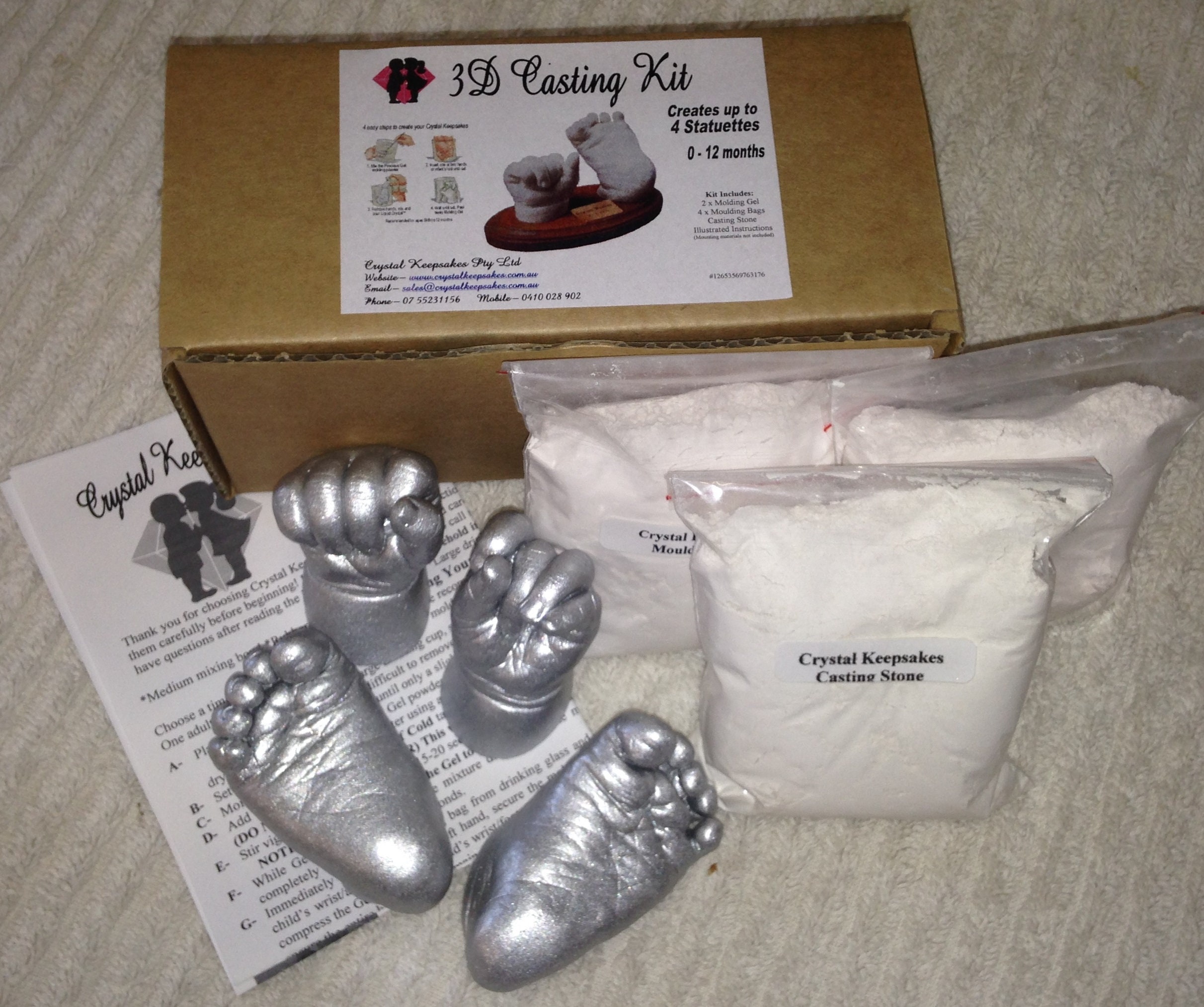 Baby Hand/foot Casting Kit 100 Safe. Creates up to 4 Etsy