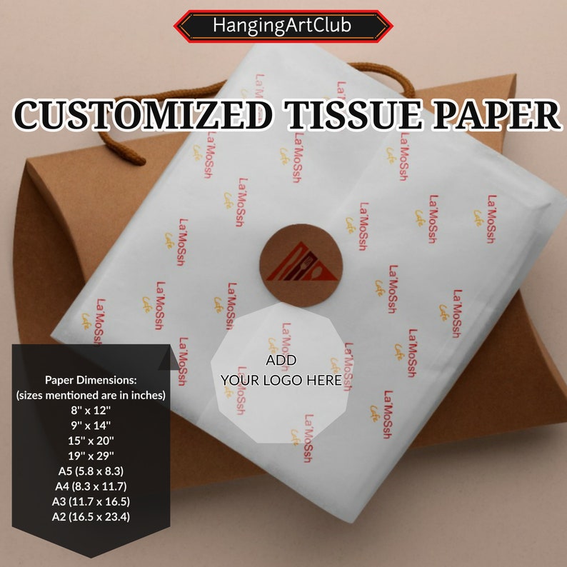1003000 Sheets Premium Branded Customized Design Logo Wrapping Tissue