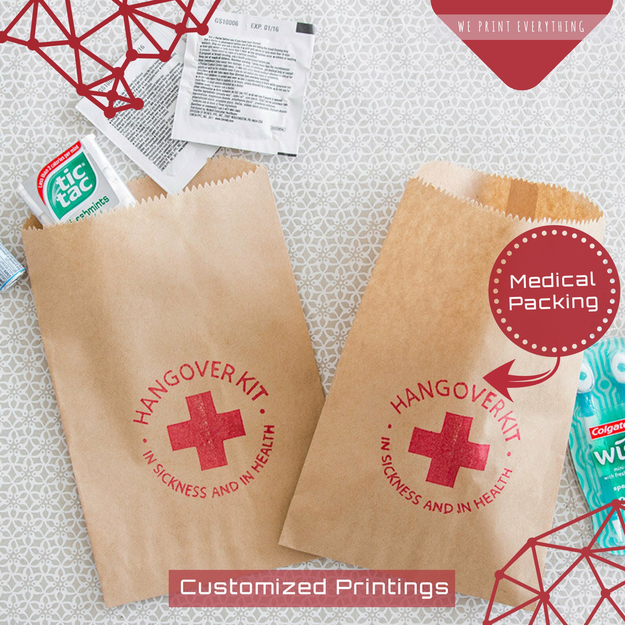 Custom pharmacy bags hotsell