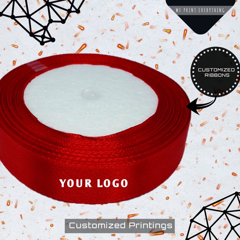 Explore unique ribbon styles, Customize sizes with personalized cotton tape add your name, image, text, and logo for a special touch image 5
