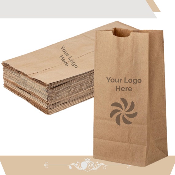 Custom Lunch Bags, Custom Printed Paper Lunch Bags