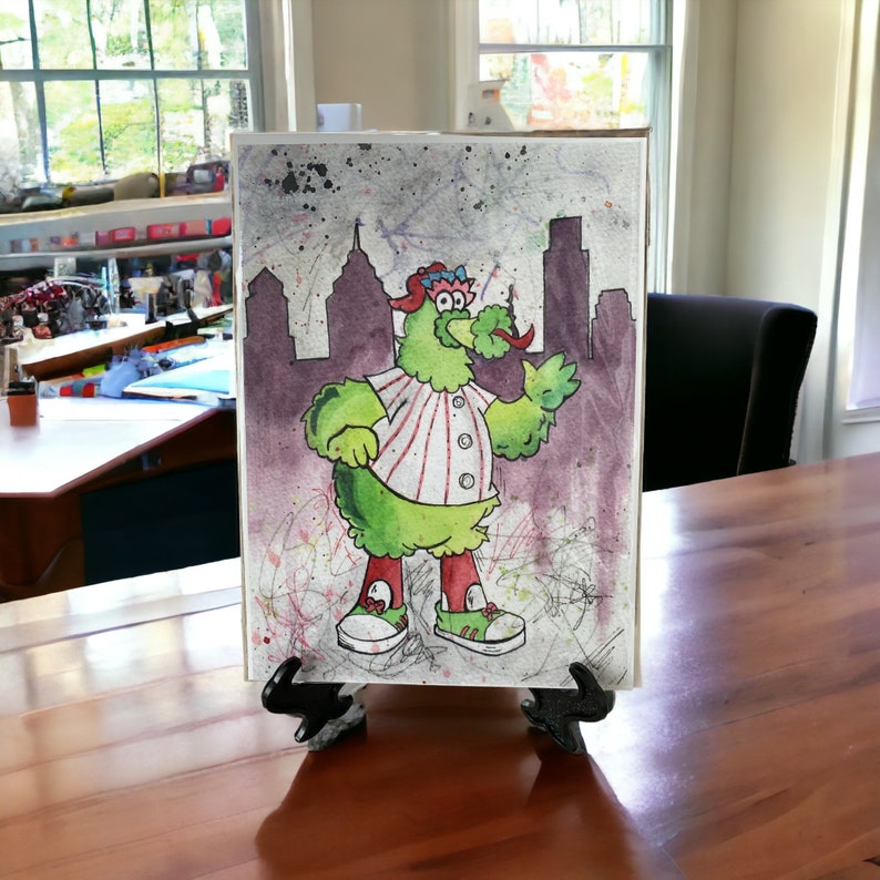 Phillie Phanatic Art Print Etsy(08)