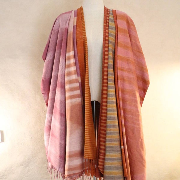 Handwoven Shawl - Eco-Friendly Colors, Perfect Gift