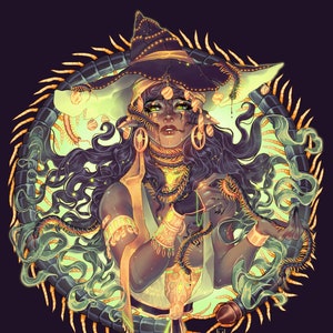 Centipede Witch print