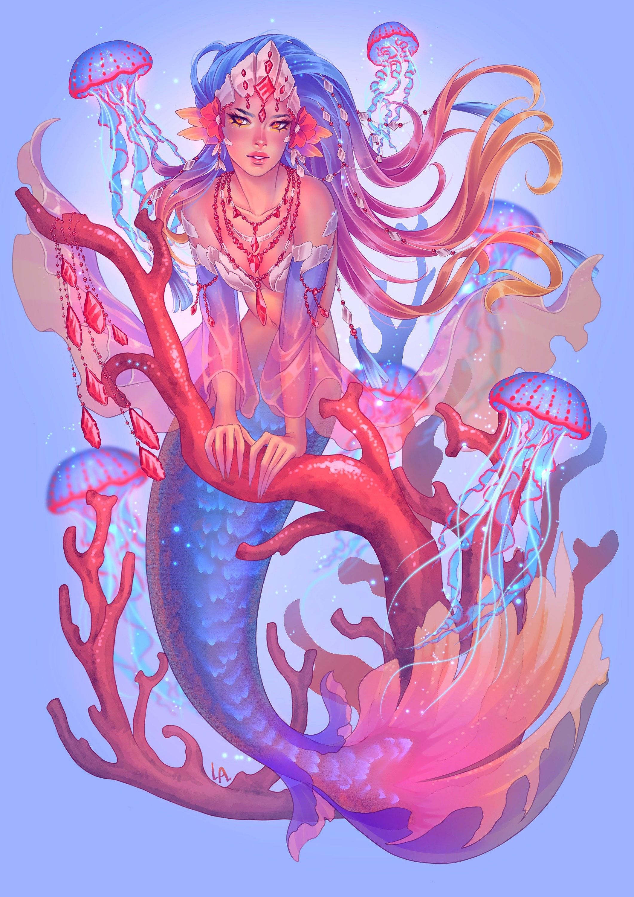 Ruby Reef Mermaid (mermay 2022) - Etsy
