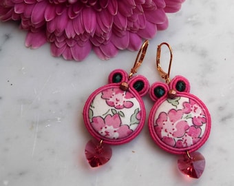 Love soutache earrings