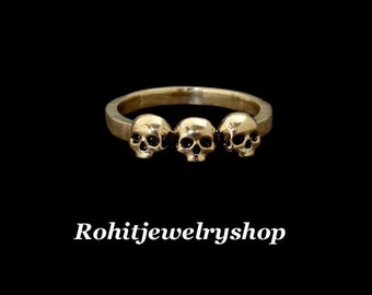 Crown Ring,Brass Ring,Handmade Ring,Vintage Rings,Unique Ring,Boho Ring,Mothers Ring,Wedding Ring,Gift Ring,Deco Ring,Gift For Her,Midi Ring