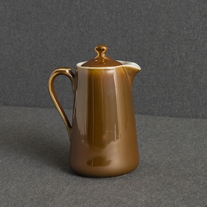 Lovely Vintage Royal Worcester Brown Glaze Fureproof Lidded Jug Teapot