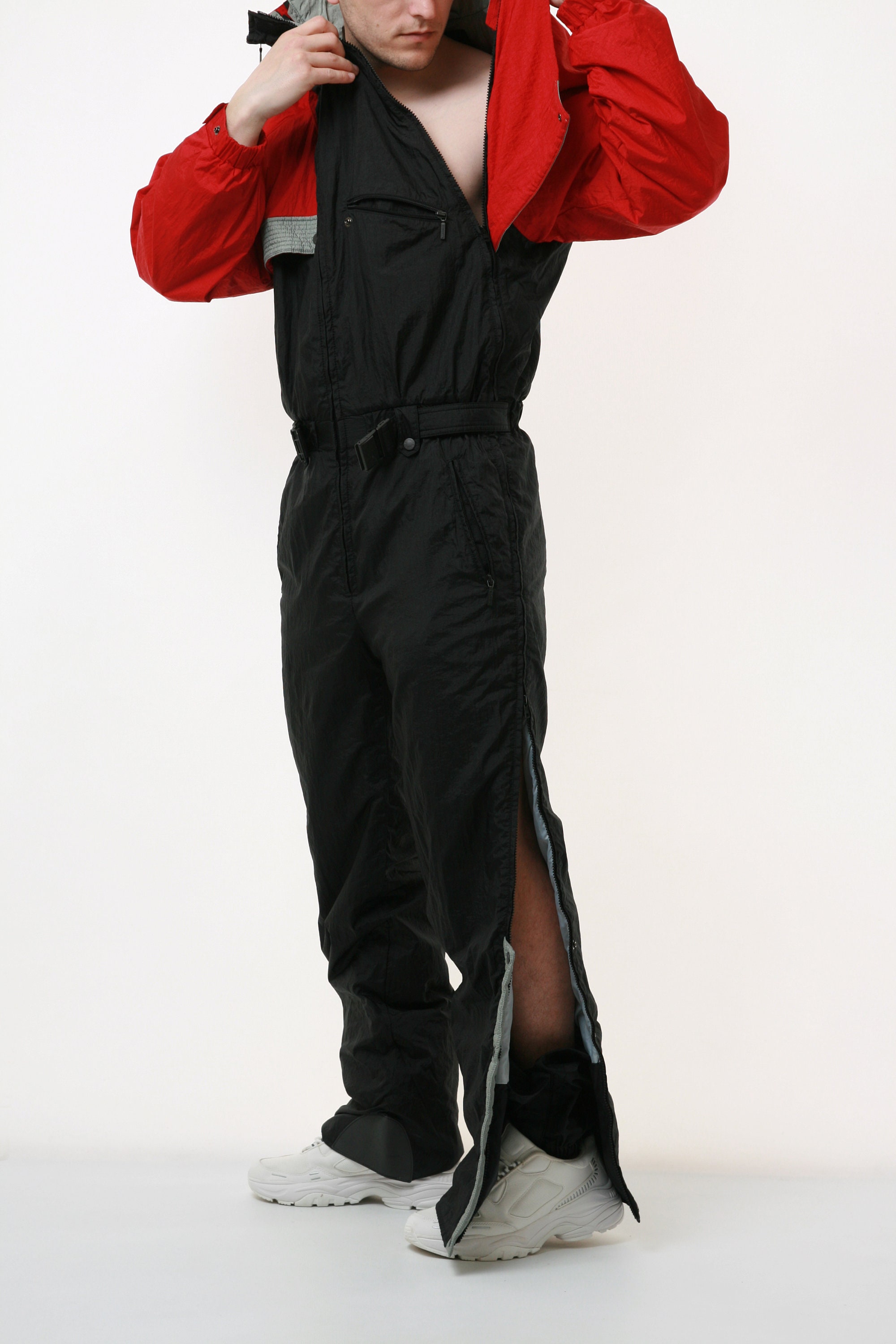 90s DESCENTE Vintage Oldschool Jumpsuit Overalls Mens Clothing
