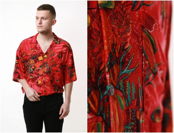 90s WILSON Oldschool Vintage Summer Shirt 16859