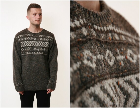Ireland WOOL FISHERMAN Vintage Knitwear Sweater 17