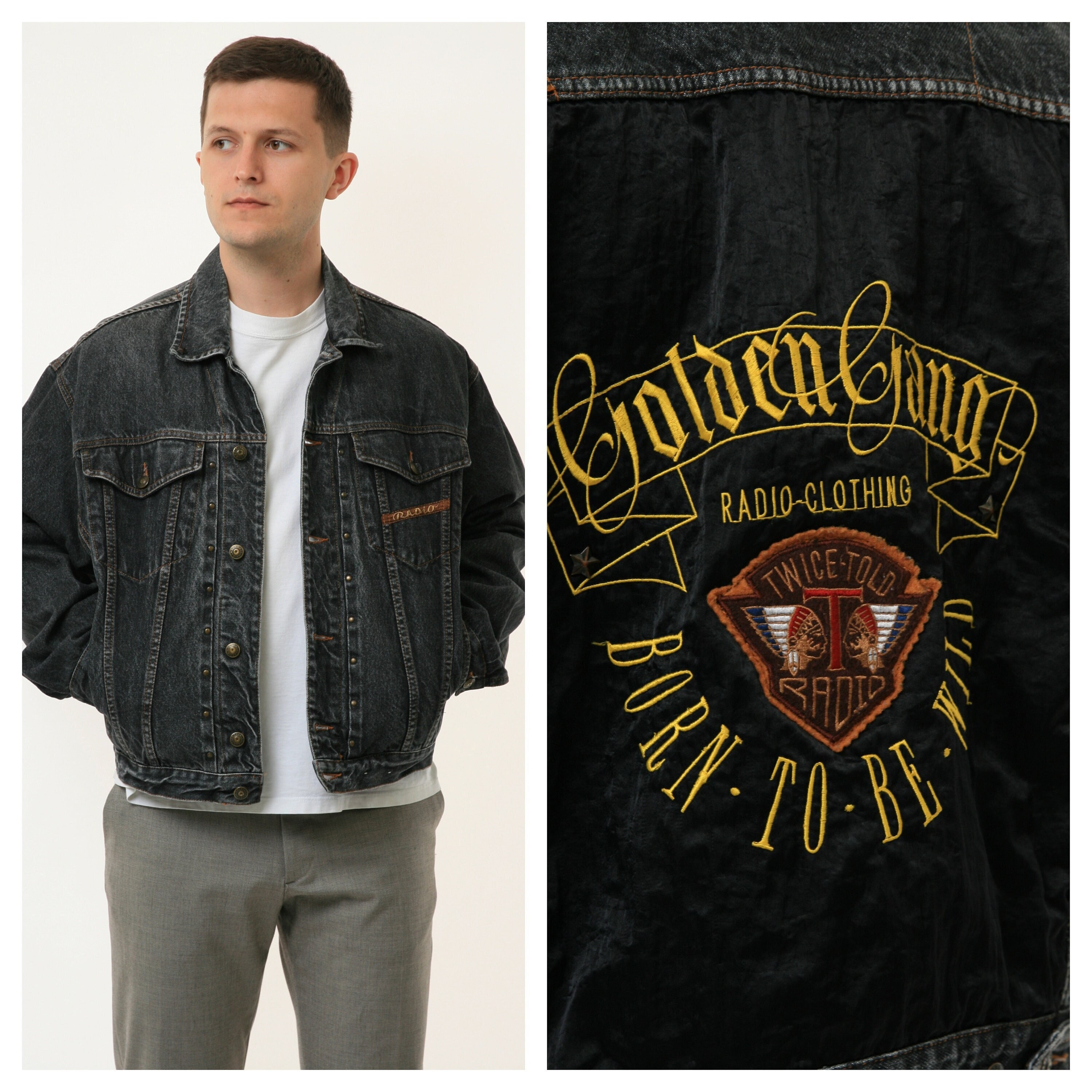 80s Denim Jacket . Vintage 80s 