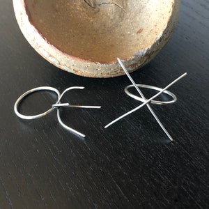 Rough Gemstone Ring Setting, Sterling Silver