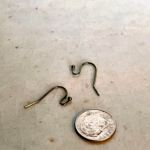 5 sets Brass Ear Wires, Antique Bronze Plated, DIY