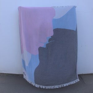 Woven Throw Blanket | Cotton Blanket | Art blanket | Wall Tapestry | Throws and textiles | Turkish throw | Picnic blanket |