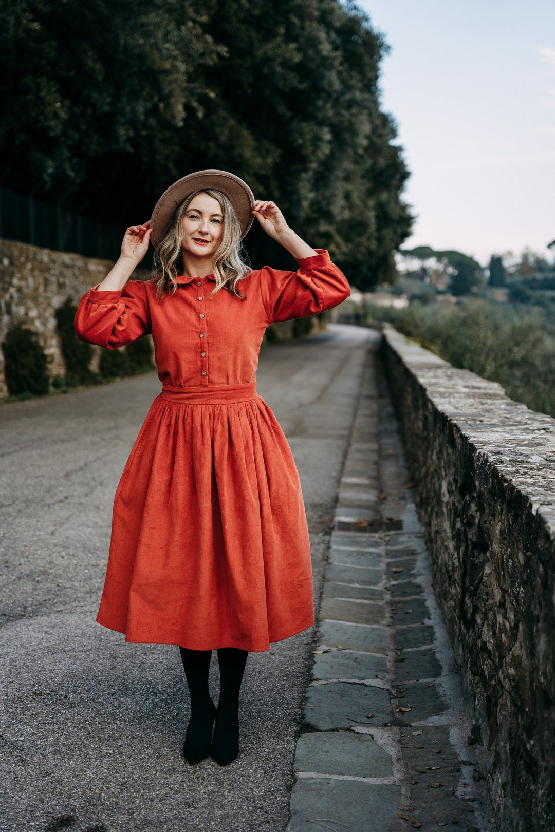 ワンピース Corduroy Dress (Checker) Buy Roman Brown Corduroy Pinafore Midi Dress from Next USA